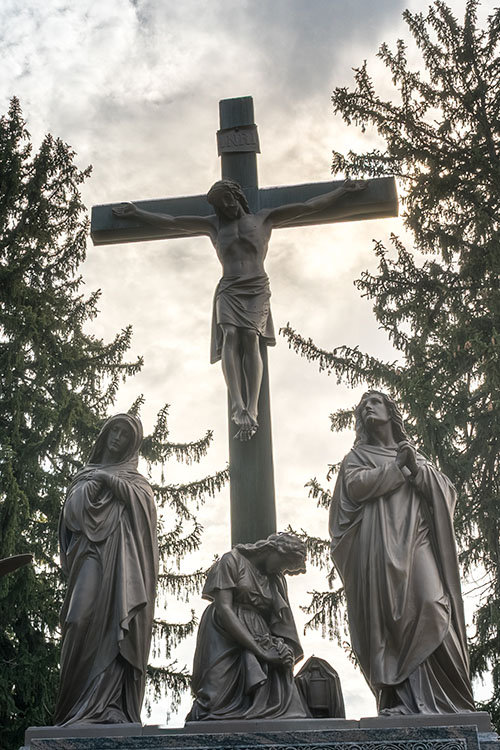 Statues at the Catholic cemetery
