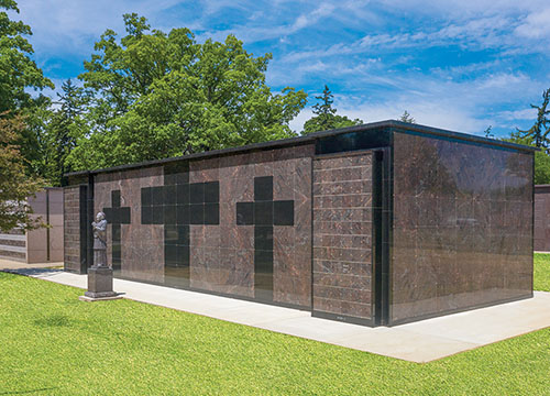 Mausoleum on the Fort Wayne Catholic Cemetery grounds